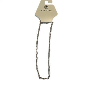Versona FD V Silver Chain Necklace